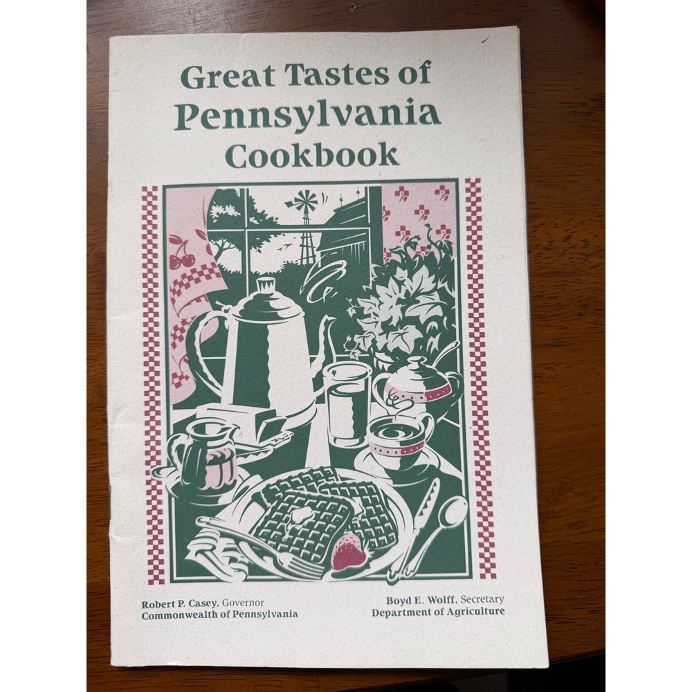 Vintage PA Dept of Agriculture Great Tastes of Pennsylvania Cookbook